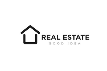 Real Estate Logo Icon Design Vector