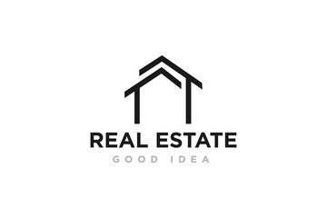 Fototapeta na wymiar Real Estate Logo Icon Design Vector