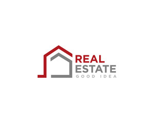 Real Estate Logo Icon Design Vector