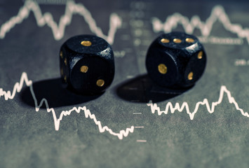 Falling stock prices and dice