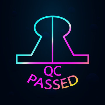 QS passed sign in nolan style icon. Simple thin line, outline vector of cargo logistic icons for ui and ux, website or mobile application