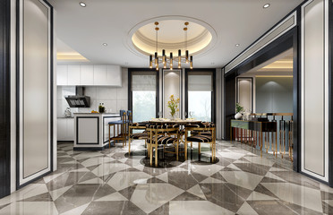 3d rendering of home interior.