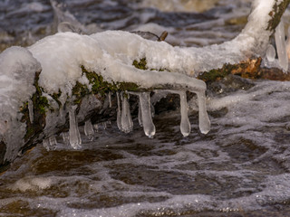 picture with various ice formations