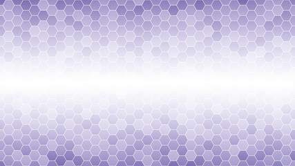 Light violet hexagonal mosaic background for business presentation. HD 16x9 vector pattern.
