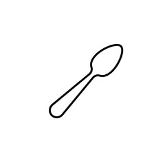 spoon icon. vector flat illustration