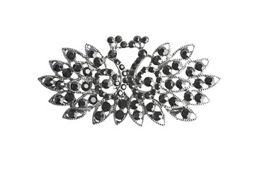 precious jewellery brooch isolated on white background