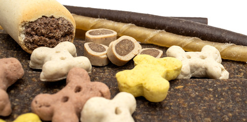 Fototapeta premium Different kinds of dog treats