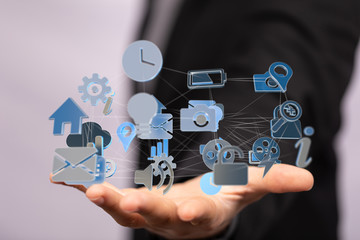 Cloud storage and Computing concept.