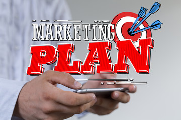 Marketing And Communication Success Concept dart.