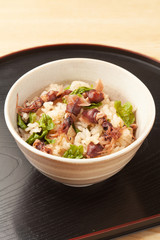 ホタルイカの炊き込みご飯