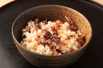 ホタルイカの炊き込みご飯