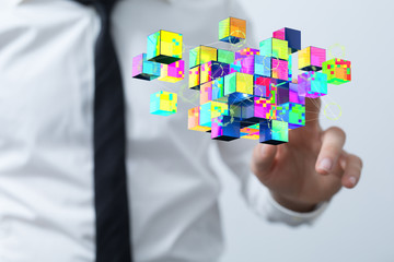 Cloud storage and Computing concept.