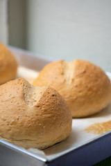 freshly baked bread