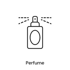 perfume vector line icon. Simple element illustration. perfume icon for your design.