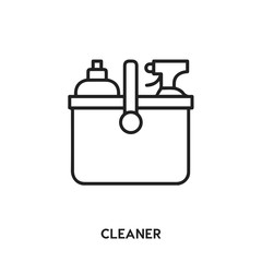 cleaner equipment icon vector. cleaner equipment housework icon vector symbol illustration. Modern simple vector icon for your design. cleaner equipment icon vector	