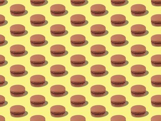  sweet and  dessert on a seamless spring pattern.