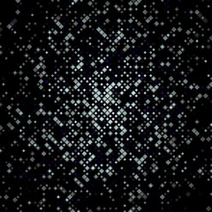 Abstract illustration with small squares and pixels.