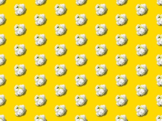 Bright colors of seamless pattern with  crispy popcorn and  corn.