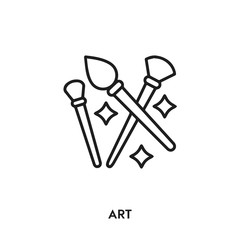 art tools vector line icon. Simple element illustration. art tools icon for your design. Can be used for web and mobile.