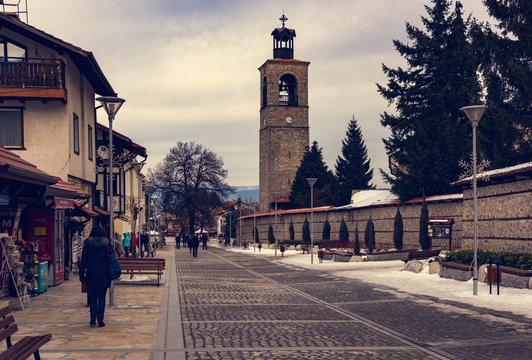 Bansko streets in Bulgaria