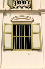 Khum Chao Luang building details in Phrae province, Northern Thailand.