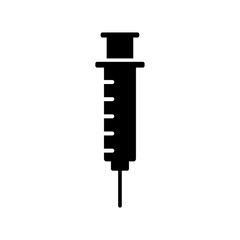 Syringe icon, logo isolated on white background