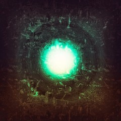 abstract background with bright light on the middle, cracked motif