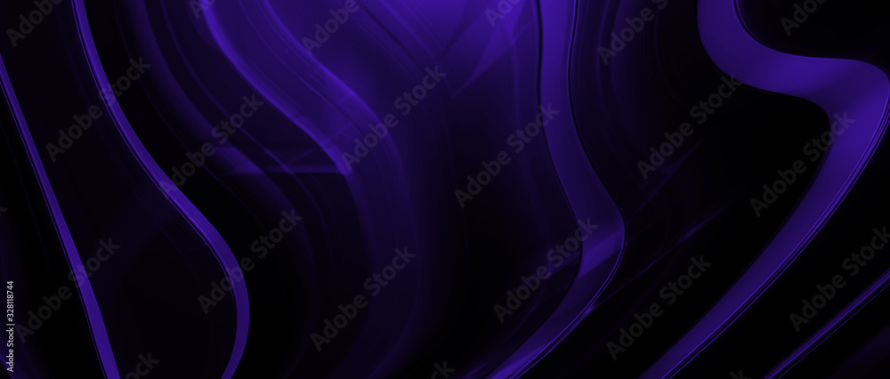 Wall mural purple and black shiny metal background and texture.