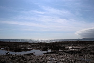 Sky and sea in Cornwall