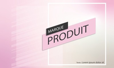 Obraz premium Carton Faire part Flyer Rose 