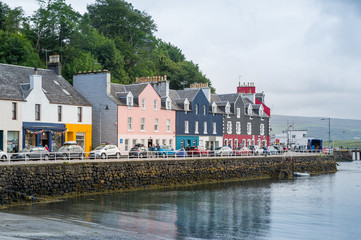 Tobermory - popular travel destination of Inner Hebrides. Islands of Mull, Scotland.