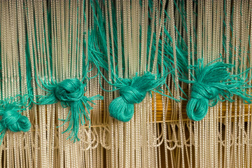 Webkette im Detail, hier Litzen