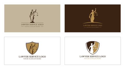 Law firm, attorney, lawyer service logo, template full vector Eps.10 - obrazy, fototapety, plakaty