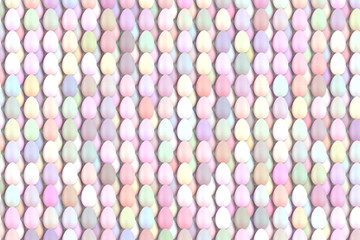 Geschichtete Eier-Muster in Pastelltönen
