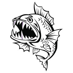 fish art illustrations, suitable for logo design, creative logos, fish icons