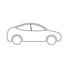 Car. Flat icon. Vector illustration.