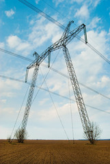 Reliance powerful electric transmission lines.