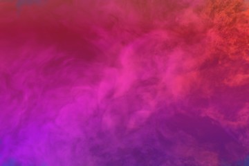 Cute dark fantasy clouds of smoke colorful background or texture - 3D illustration of smoke