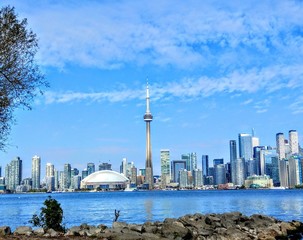Obraz premium CITY OF TORONTO FROM TORONTO ISLANDS