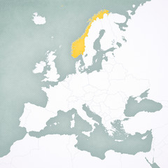 Map of Europe - Norway