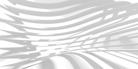 Abstract White Architecture Design Concept
