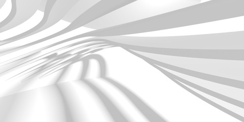 Abstract White Architecture Design Concept