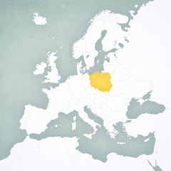 Map of Europe - Poland