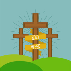 Holy week card