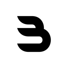 Letter B logo. Icon design. Template elements - vector sign