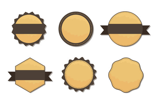 Set of retro badges and labels