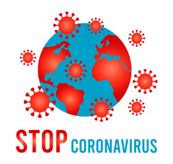 coronavirus with earth globe China epidemic coronavirus 2019-nCoV in Wuhan, Novel Coronavirus (2019-nCoV). Virus Covid 19-NCP