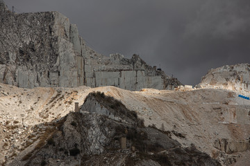 Marmorabbau Steinbruch Carrara