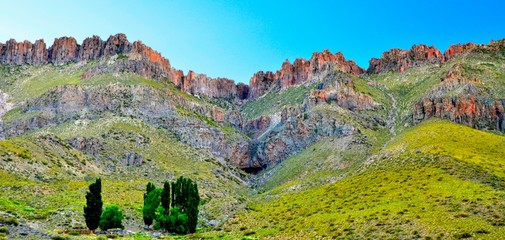 Obraz premium Mountains near Paso Las Loicas - Argentina.