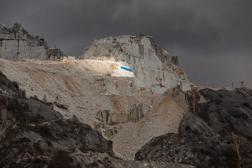 Marmorabbau Steinbruch Carrara